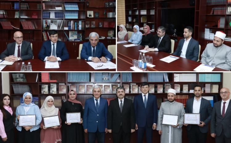 Heydər Əliyevin 100 illiyi münasibətilə 2023-cü ildə Misirdə keçirilmiş müsabiqələrin təşkilatçı və qalibləri ilə görüş olub 