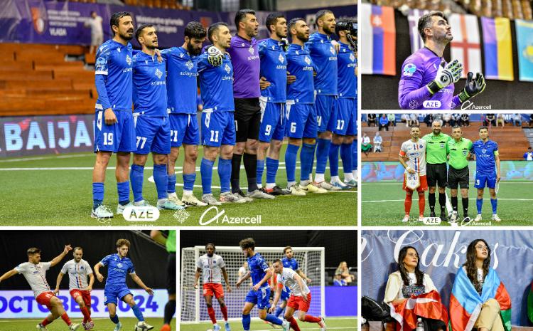 Milli komandamız minifutbol üzrə Avropa çempionatında qrupdan lider çıxdı - VİDEO