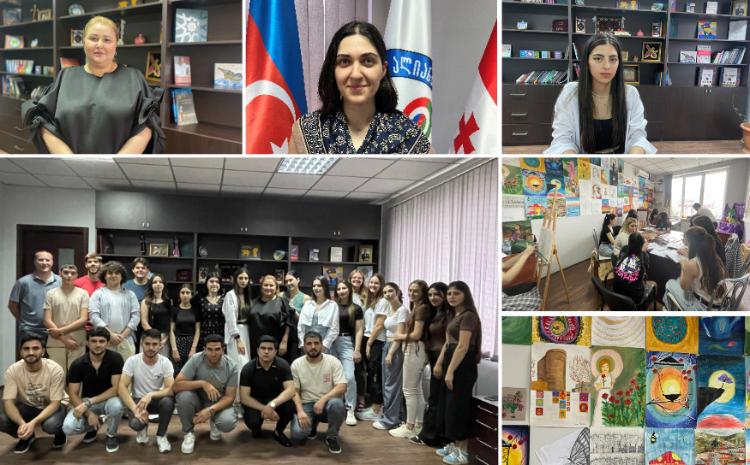 Əcnəbilər Tbilisidəki "Alyans" Gənclər Mərkəzində Azərbaycan dilini öyrənir 