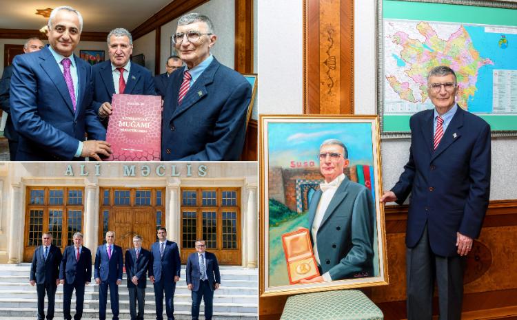 Fuad Nəcəfli nobel mükafatı laureatı Əziz Sancarla görüşüb 