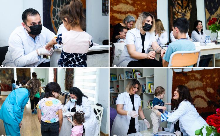 Uşaq sığınacaqlarında tibbi müayinələr təşkil olunub 
