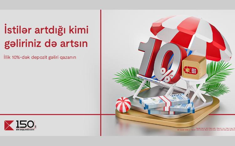 Увеличьте свой доход с помощью высоких процентов от вкладов Kapital Bank 