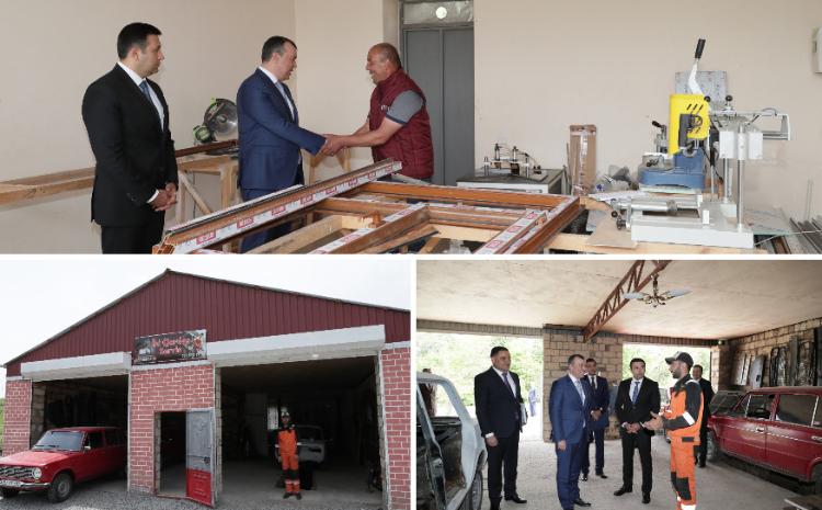 Gədəbəydə özünüməşğulluq proqramı çərçivəsində qurulmuş təsərrüfatlara baxış olub 