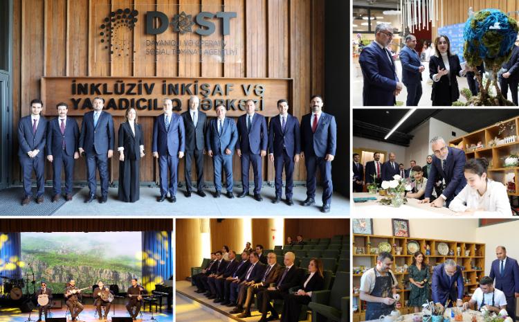 Türkiyənin əmək və sosial müdafiə naziri DOST İnklüziv İnkişaf və Yaradıcılıq Mərkəzi ilə tanış olub 