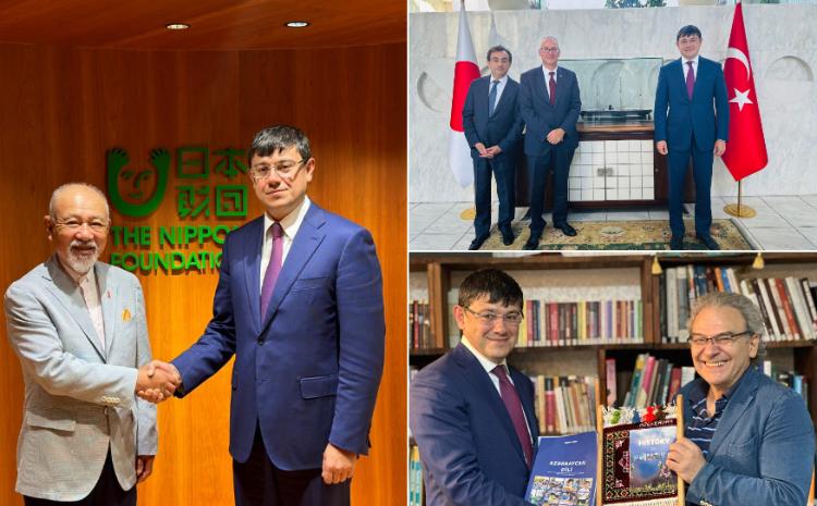 Komitə sədri Türkiyənin Yaponiyadakı Səfirliyində, Sasakava Sülh Fondunda və Yunus Emre İnstitutunun Tokio nümayəndəliyində olub 