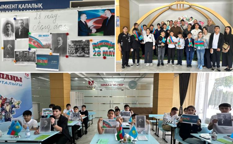 Şimkənddə 28 May - Müstəqillik Gününə həsr olunmuş açıq dərs keçirilib 