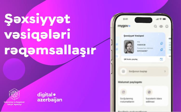Şəxsiyyət vəsiqəsi ilə bağlı yenilik: “mygov” tətbiqi vasitəsilə rəqəmsal formada təqdim olunacaq 