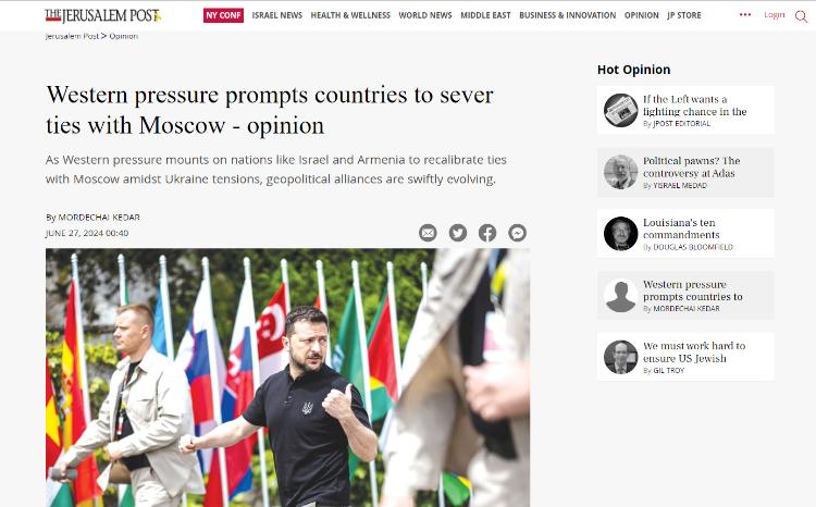 “Jerusalem Post”: Qərb Qafqazda sülhü təşviq etmək istəyirsə, Ermənistana təzyiq göstərməlidir 