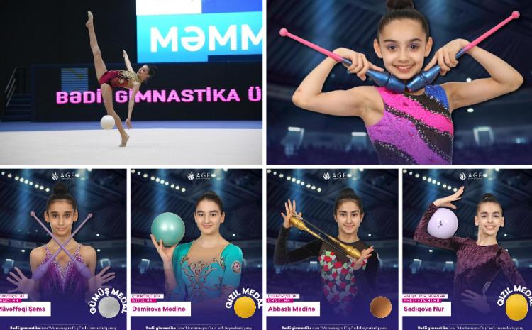 Azərbaycan gimnastları Monteneqroda yeddi qızıl medal qazanıblar 
