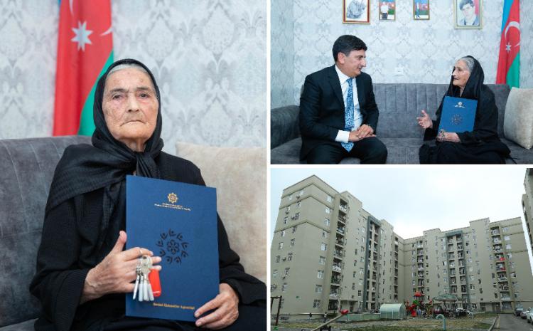 Şəhid Milli Qəhrəman Natiq Qasımovun ailəsinə mənzil təqdim edilib 