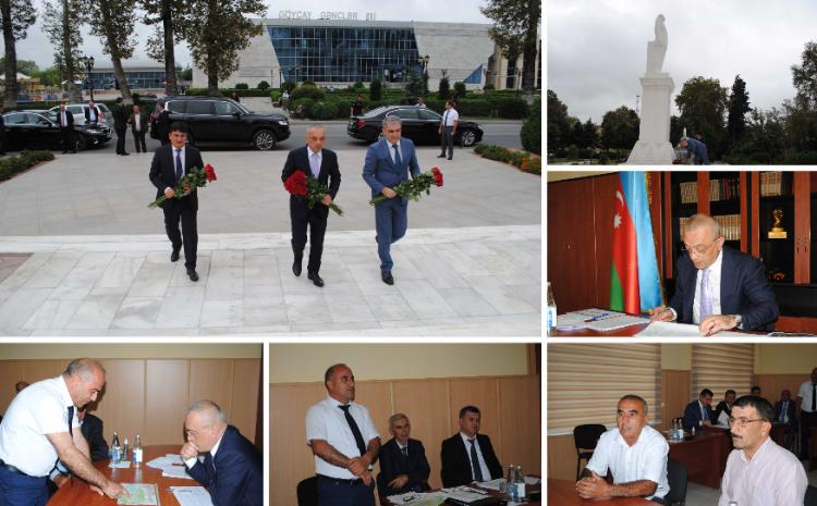 Azərbaycan Dövlət Su Ehtiyatları Agentliyinin sədri Göyçay rayonunda vətəndaşlarla görüşüb 