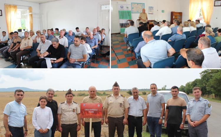 İsmayıllıda əkin sahələrinin yandırılmasının ekoloji təsirləri müzakirə edildi 