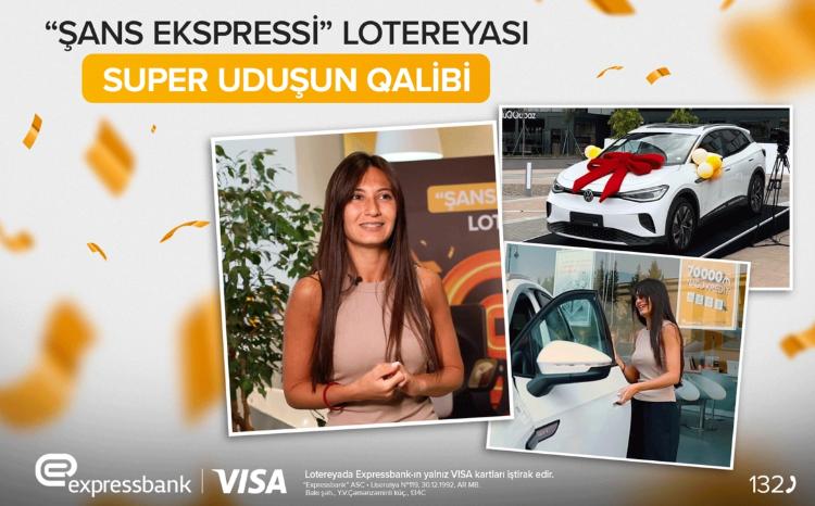 "Expressbank" lotereyanın qalibinə avtomobil təqdim etdi 