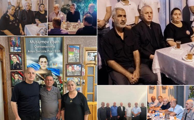 Ülvi Quliyev qazi və şəhid ailələrinə baş çəkib 