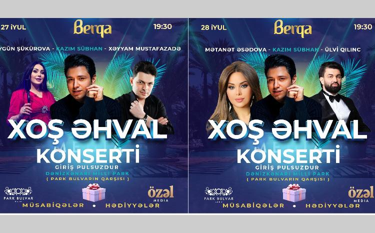 “Berqa” hər birinizi “Xoş əhval” konsertlərinə dəvət edir 