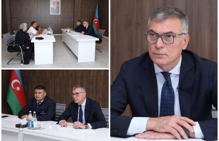 Baş direktor Şəki şəhərində vətəndaş qəbulu keçirib 