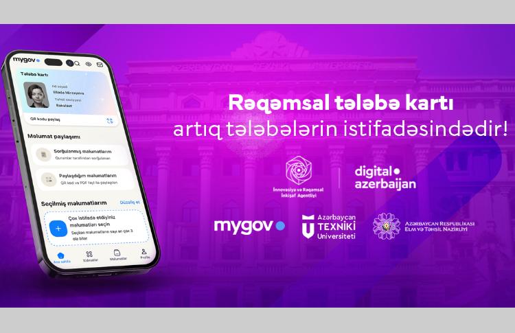Rəqəmsal tələbə kartı artıq tələbələrin istifadəsinə verilir 