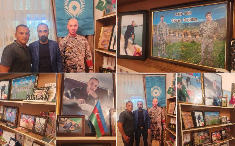 Elşən Gəncəvi Şəhid Ruslan Hümbətovun ailəsini ziyarət edib 