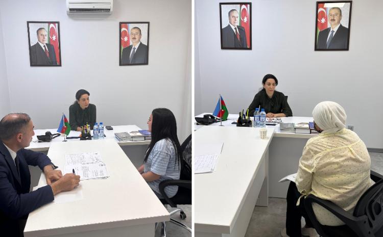 Ombudsman Səbinə Əliyeva vətəndaşları qəbul edib 