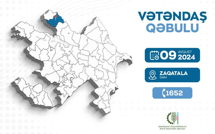 Nazir Məcnun Məmmədov Zaqatalada vətəndaşları qəbul edəcək 