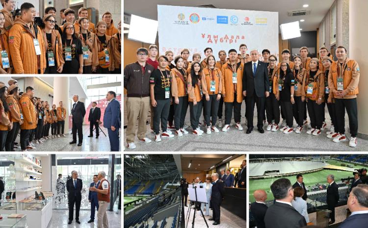 Глава государства ознакомился с ходом подготовки к V Всемирным играм кочевников 