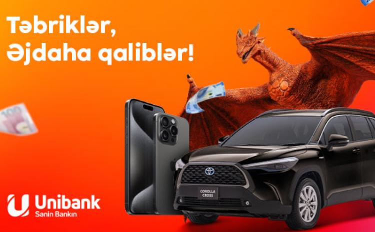 “Unibank”ın “Əjdaha” lotereyasının ilk qalibləri məlum olub 
