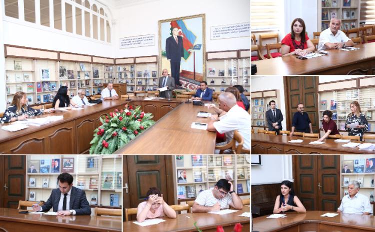 ADPU-da doktoranturaya qəbul üzrə fəlsəfə imtahanına start verilib 