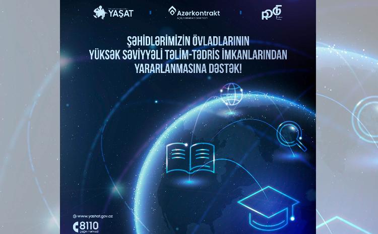 “YAŞAT” Fondunun şəhidlərimizin övladlarına dəstək tədbirləri davam etdirilir 
