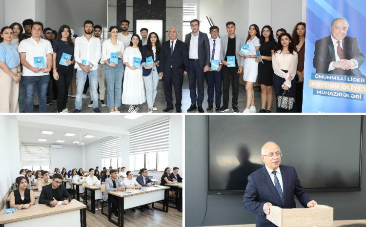 В БГУ прошла очередная встреча проекта «Общенациональный лидер: лекции Гейдара Алиева» 