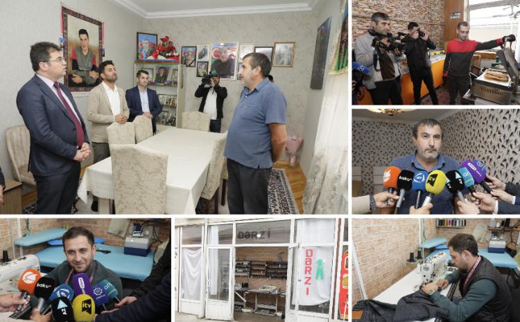 Şəhid ailələri və müharibə veteranları üçün özünüməşğulluq proqramı üzrə yaradılan təsərrüfatlara növbəti mediatur olub 