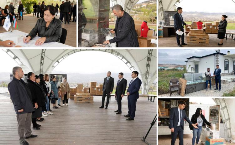 Laçın və Ağalıda daha bir qrup sakinə özünüməşğulluq proqramı çərçivəsində aktivlər təqdim edilib 