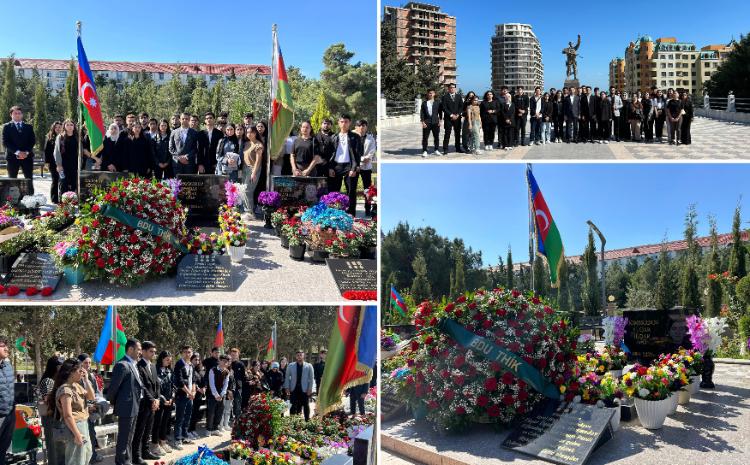 Посещена могила шехида-выпускника БГУ Вугара Мамедова 