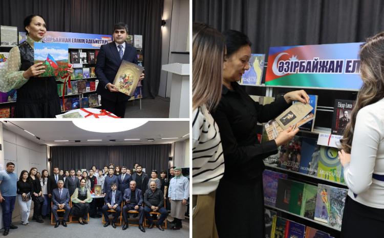MEK tərəfindən Qazaxıstan Kitabxanasındakı “Azərbaycan ədəbiyyatı guşəsi”nə kitablar hədiyyə edilib 