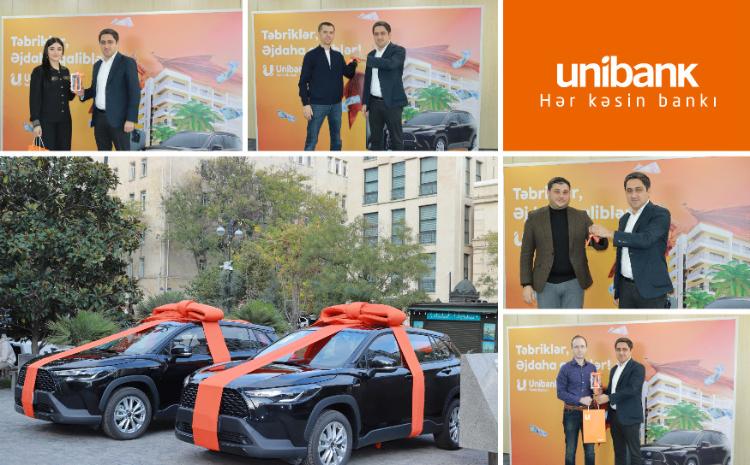 Unibank “Əjdaha” lotereyanın növbəti qaliblərinə hədiyyələri təqdim edib 