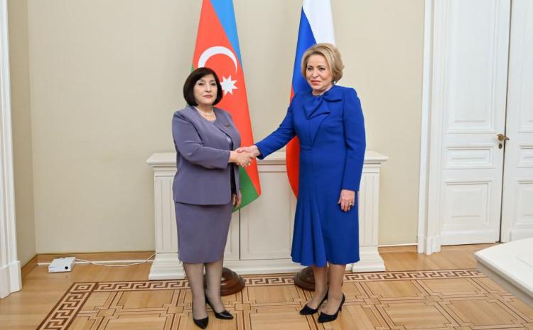 Сагиба Гафарова встретилась со спикером Совета Федерации Федерального Собрания Российской Федерации Валентиной Матвиенко 