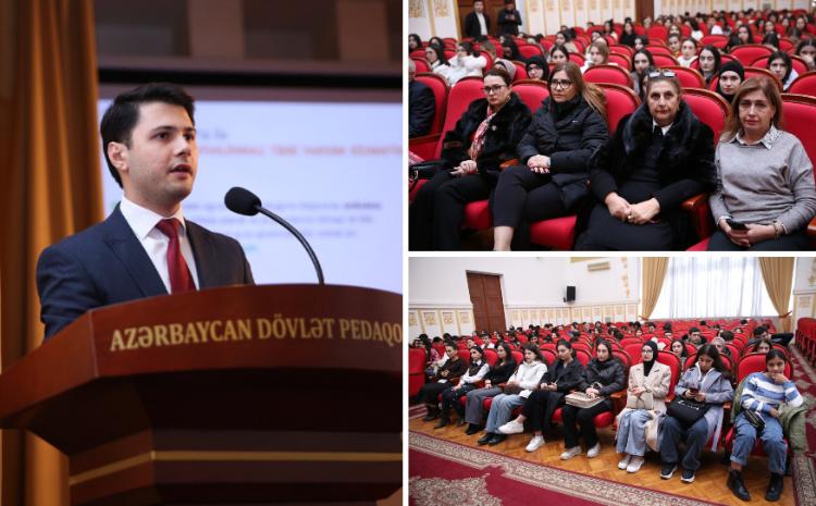 ADPU tələbələri üçün icbari tibbi sığorta ilə bağlı maarifləndirici görüş keçirilib 