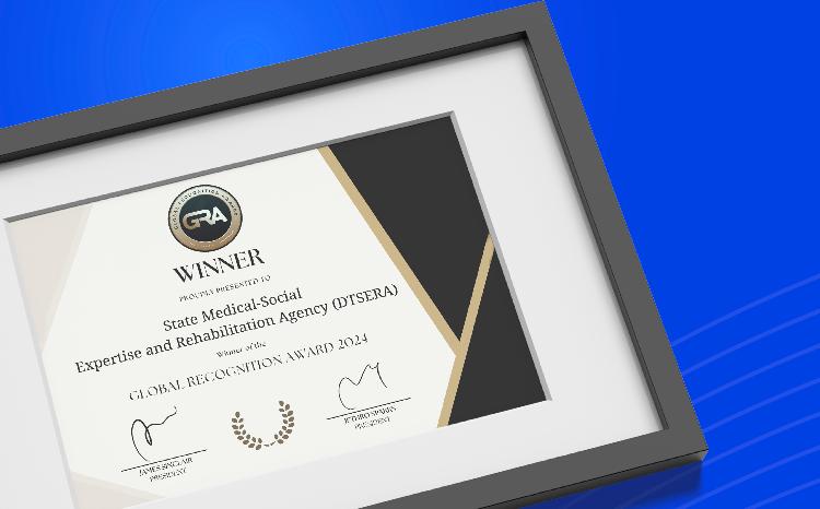 Dövlət Tibbi-Sosial Ekspertiza və Reabilitasiya Agentliyi ABŞ-də keçirilən nüfuzlu “Global Recognition Awards” müsabiqəsinin qalibi seçildi 