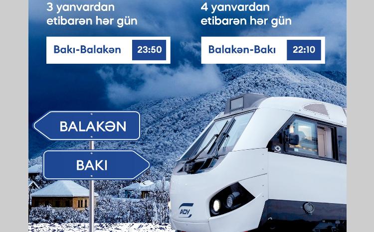 ADY Bakı-Balakən-Bakı marşrutunun bərpası ilə gecə səfərlərinə start verir! 