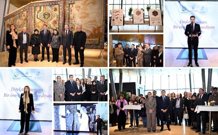 The Triptych Carpet Architect of the State. Encyclopedia of One Life is on Display at the Azerbaijan National Carpet Museum 