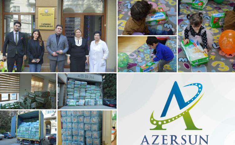 "Molfix" markası "Azərsun Holdinq"lə birgə uşaq evində sosial layihə keçirib 