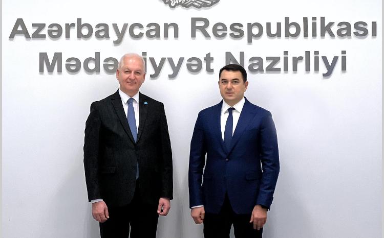 Azərbaycanın mədəniyyət naziri ilə Beynəlxalq Türk Akademiyasının prezidenti arasında rəsmi görüş olub 