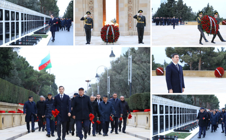 Xüsusi Rabitə və İnformasiya Təhlükəsizliyi Dövlət Xidmətinin şəxsi heyəti Şəhidlər Xiyabanını ziyarət edib 