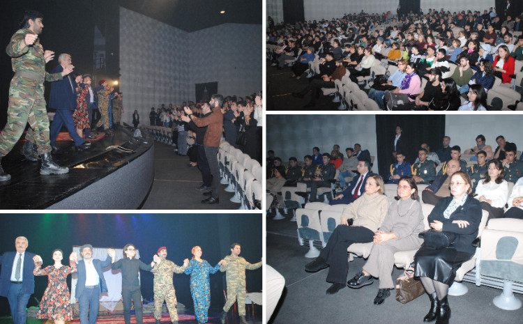 Sumqayıt Dövlət Dram Teatrı növbəti dəfə “Xeyir Xəbər” tamaşasını təqdim etdi 