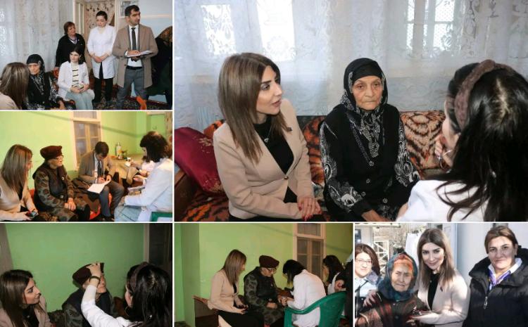 Salyan rayonunda tənha ahılların sağlamlıq müayinəsi davam edir 