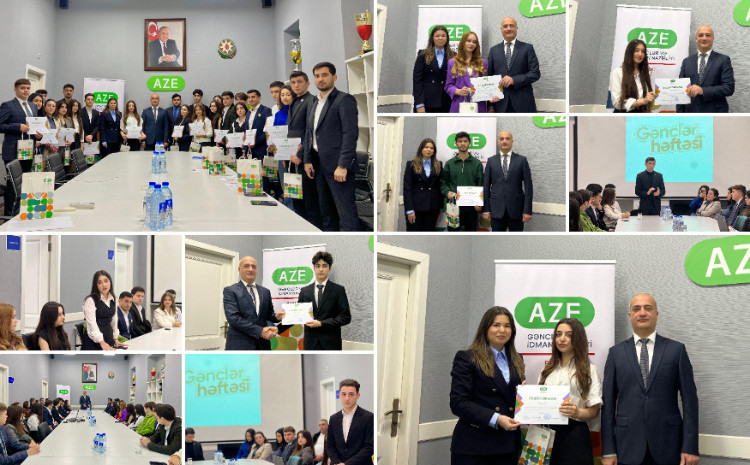 Azərbaycan Gəncləri Günü münasibətilə xüsusi mükafatlandırma mərasimi keçirib 