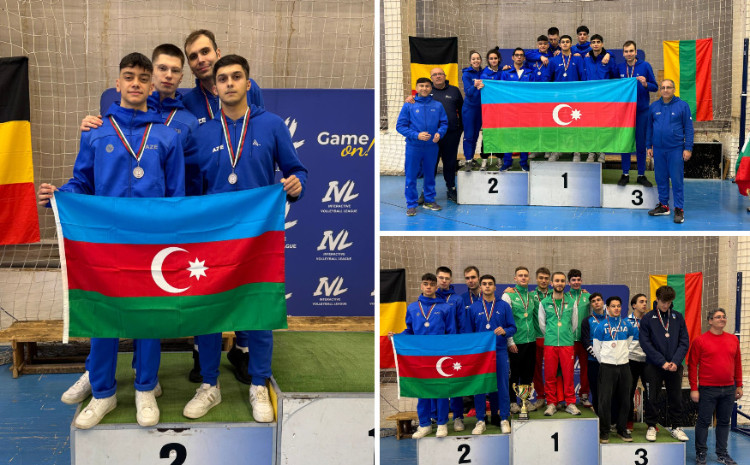Qılıncoynadanlarımız beynəlxalq turnirdə gümüş medal qazanıblar 