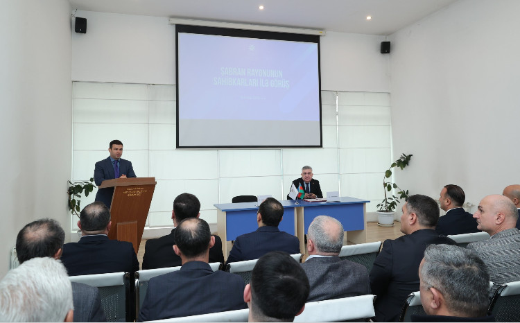 Şabran sahibkarları ilə müzakirələr aparılıb 