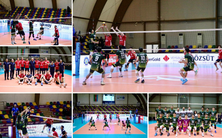 Kişi voleybolçular arasında Yüksək Liqada IX turun oyunu keçirilib 