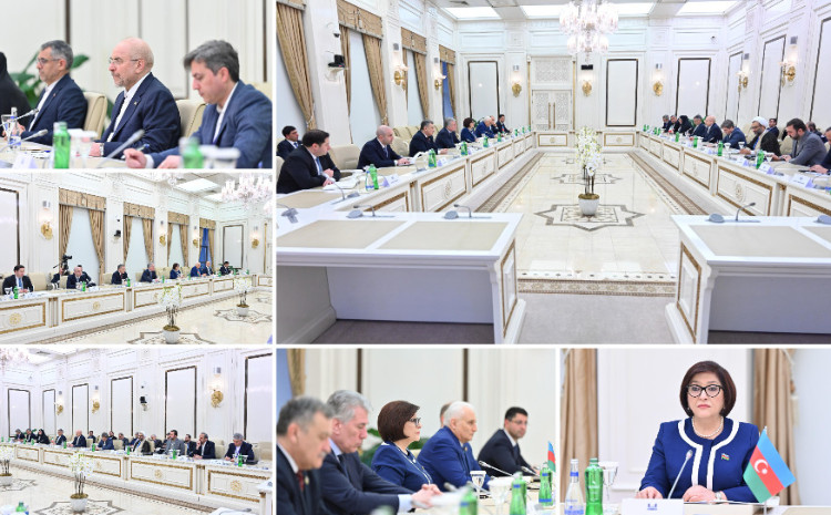 Спикер Милли Меджлиса Сагиба Гафарова встретилась со спикером Исламского консультативного совета Ирана Мухаммадом Багером Галибафом 