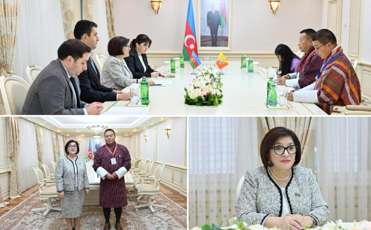 Milli Majlis Speaker Sahiba Gafarova Meets with Speaker of National Assembly of Kingdom of Bhutan 